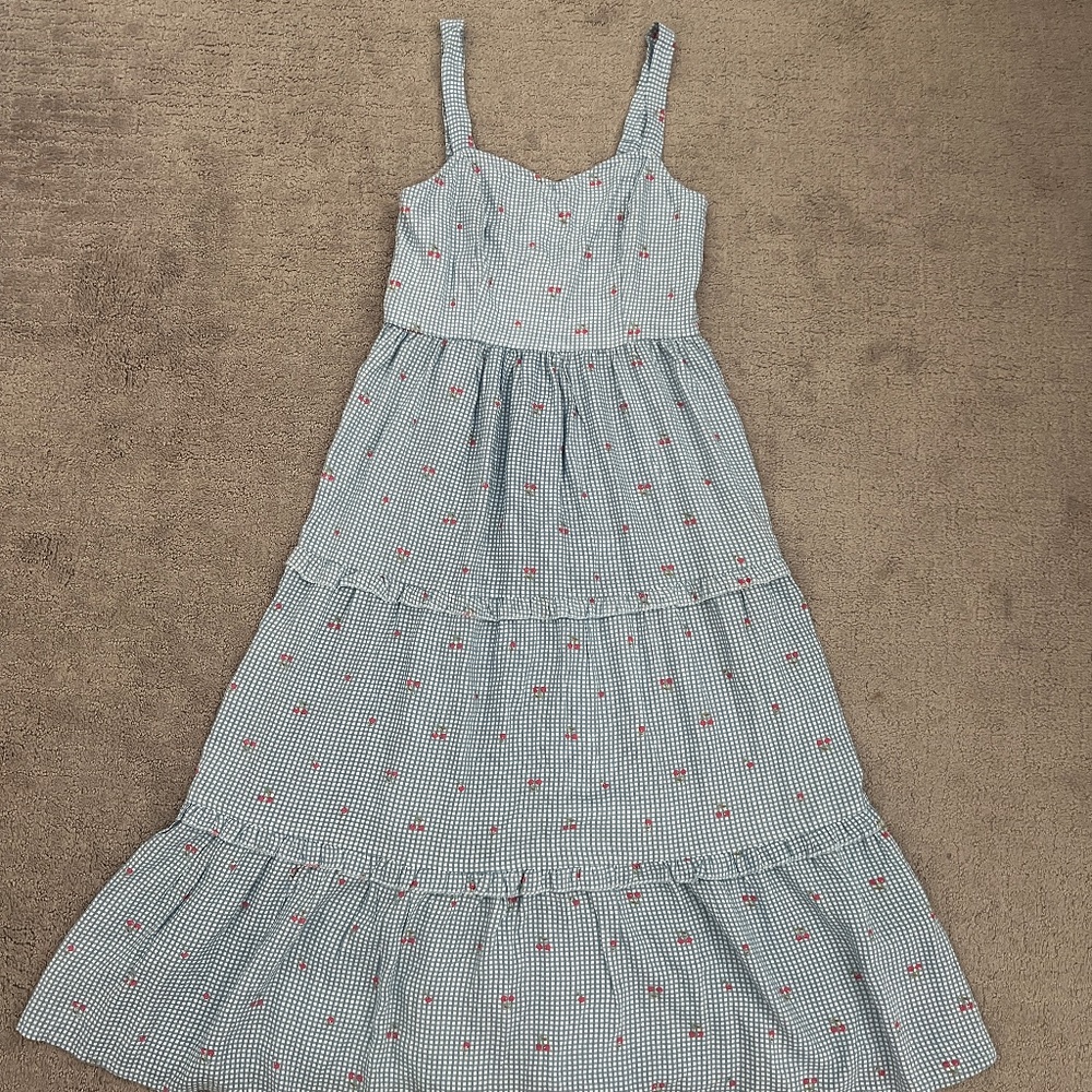 Japna Cherry Print Midi Dress